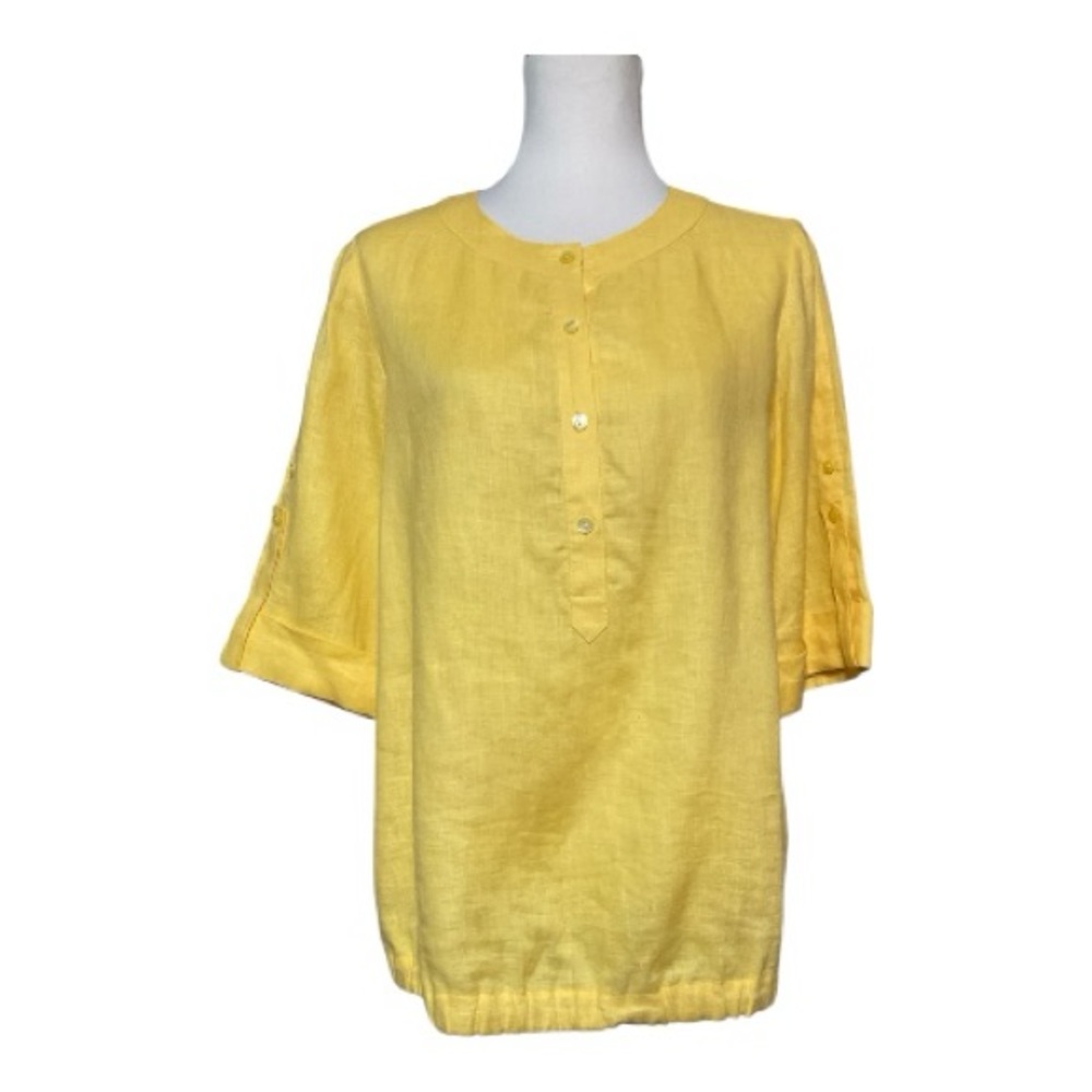 Lafayette 148 New York Linen Top Size 4